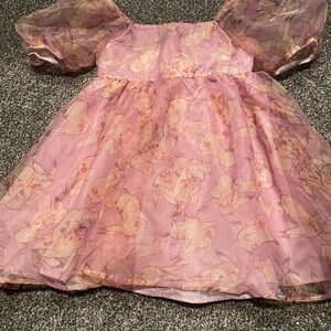 Pokemon Pink Pikachu Kids Casual Dress